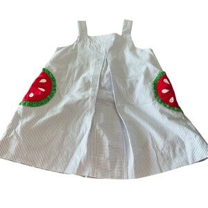 Florence Eiseman Girls Watermelon Striped Dress in size 3T